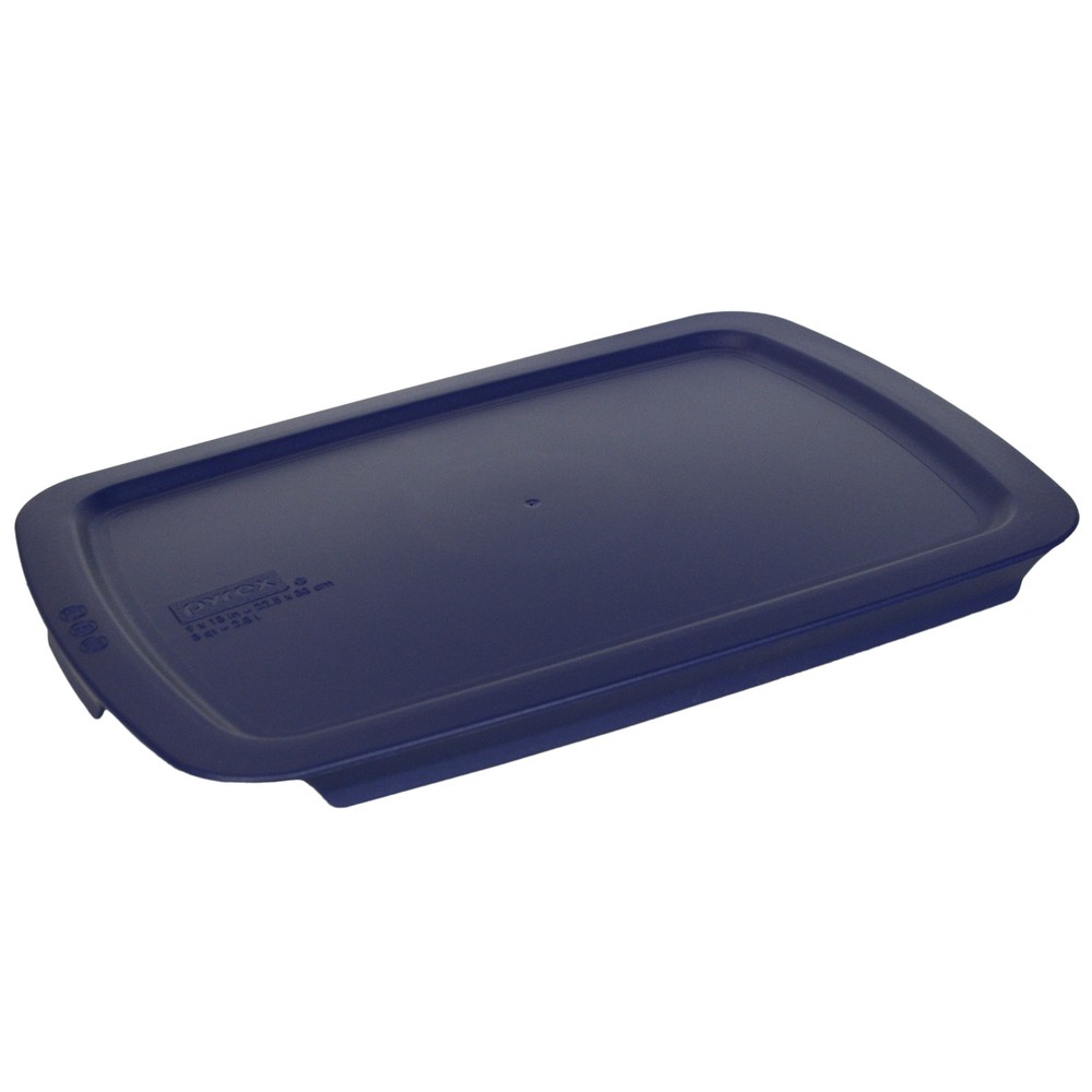 Pyrex C-233-PC Blue Rectangle Plastic Replacement Food Storage Lid Cover