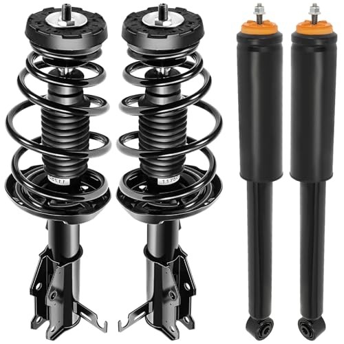 - 2Pcs Front Complete Struts Spring Assembly + 2Pcs Rear Shock Absorbers Fits