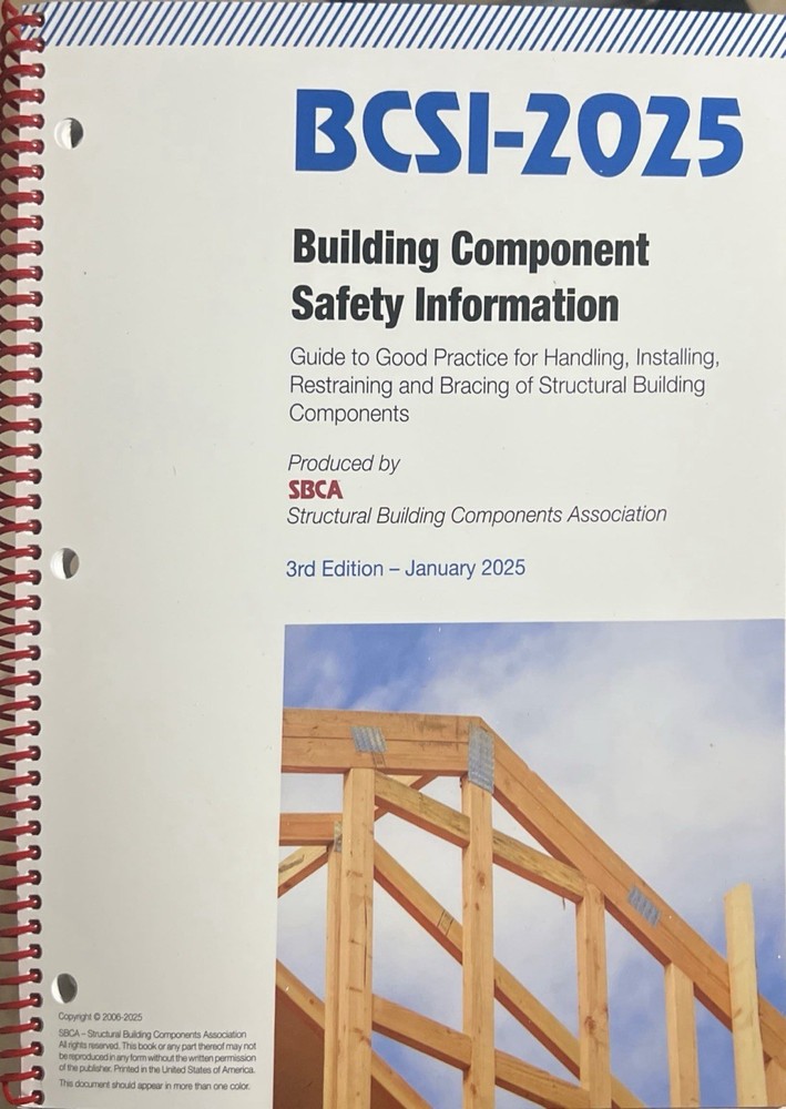 BCSI-2025 Building Component Safety Information Spiral Book