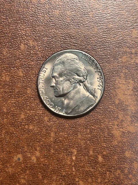 1947-S Jefferson Nickel - BU Roll