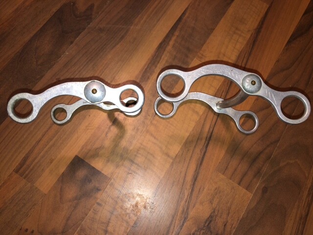 2 CROCKET RENALDE ALUMINUM BITS 5''