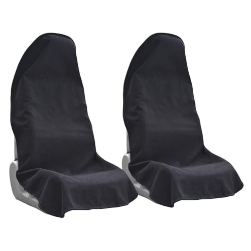 Car Seat Covers Universal Car Protective Front Seat Covers 2 Pack Black