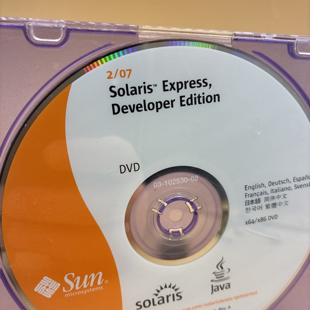 Solaris Express Developer Edition 2/07 - DVD (Sun Microsystems 2007