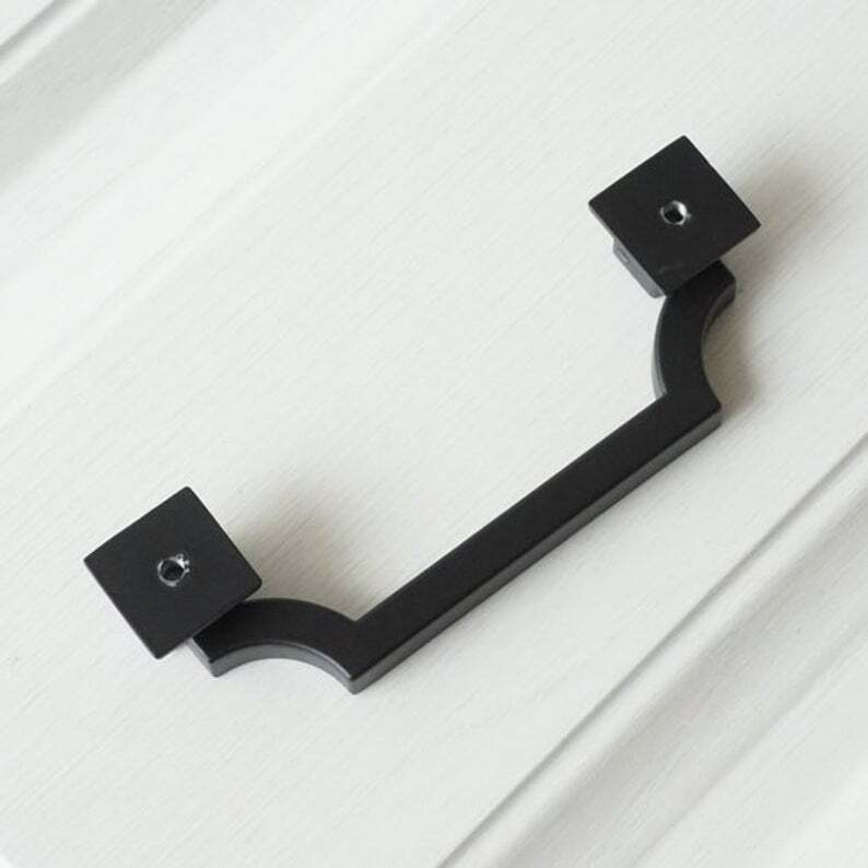 Bail Pull Dresser Pulls Drawer Knobs Handles Black Pulls Drop Modern Handle Pul