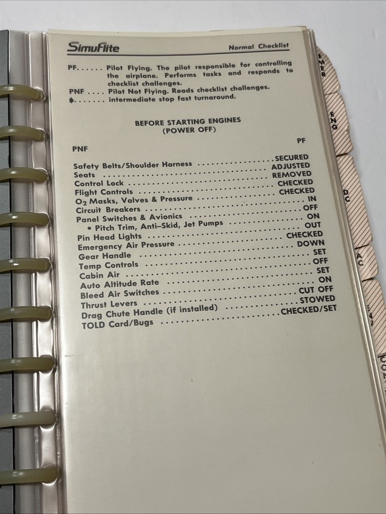 SimuFlite Learjet 25 Operating Handbook 1985