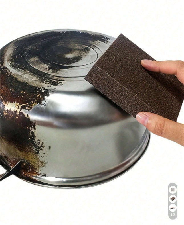 4Pcs Nano Emery Sponge Scrubber Magic Eraser for Kitchen Cleaning Rust Removal