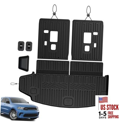 Cargo Mat Backrest Mats for 2016-2025 2026 Cargo Mat+3rd Row Backrest Mats