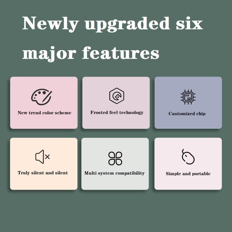 USB Silent Wired Computer Mouse Easy Click 1200DPI Portable Windows Black