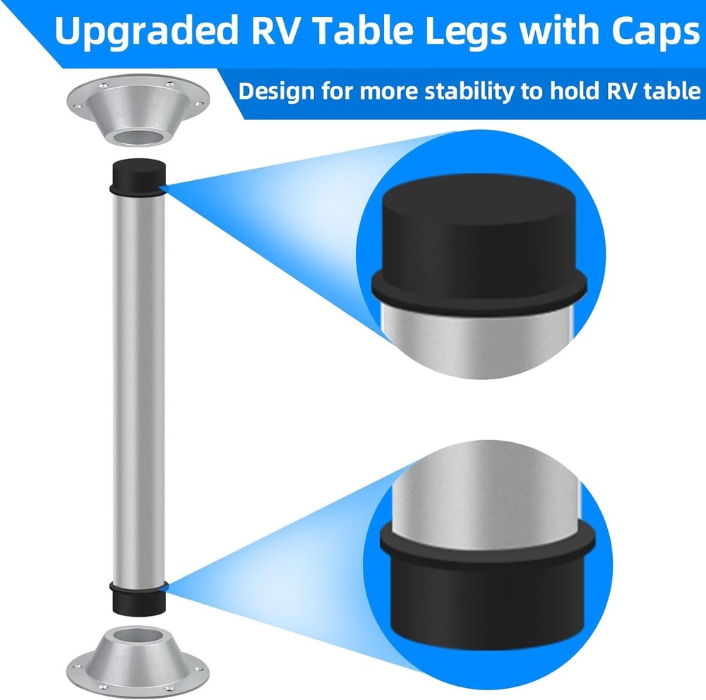 27" RV Table Base Mount and RV Table Leg, Camper Tables Base Mount