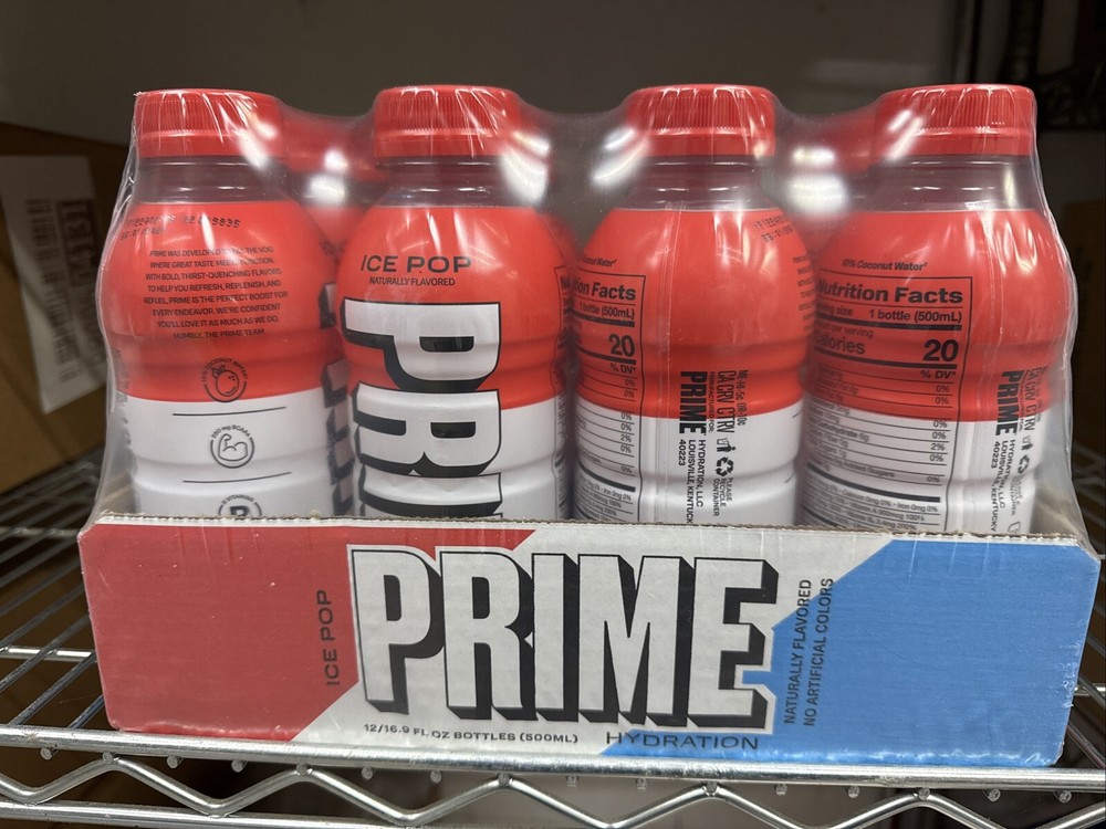 PRIME HYDRATION Drink (16.9oz) Sealed Case - Ice Pop