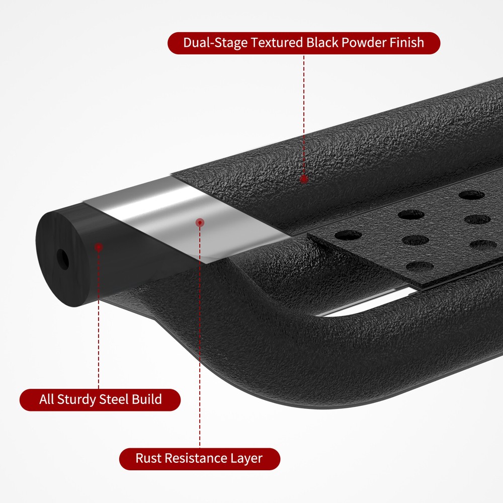 Running Boards for 2007-2018 Silverado/Sierra 1500 Double/Extended Cab Step Bars