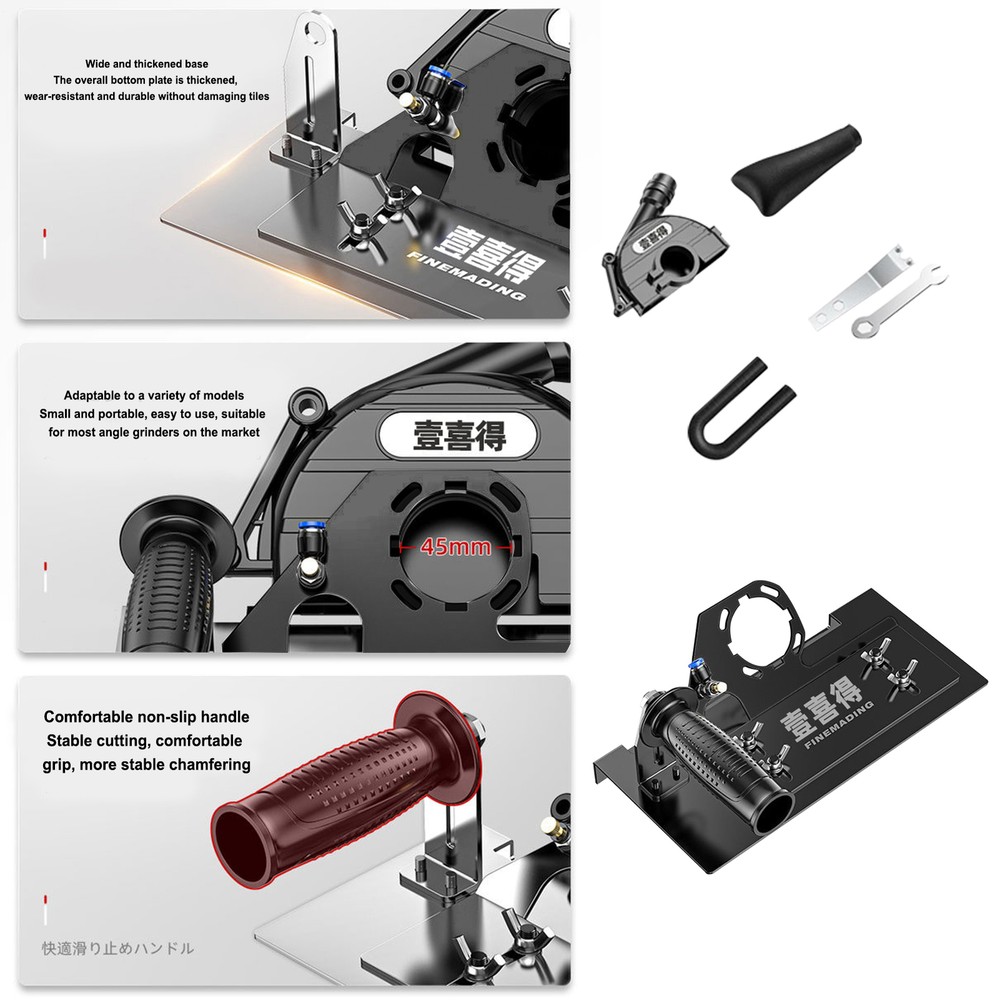 45 Degree Tile Chamfering Tool Tile Cutter Tool Angle Grinder Attachment