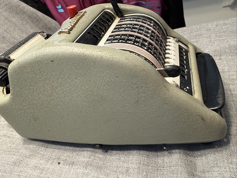 Resulta P7 Mechanical Adding Machine 1950’s As Is Read Desc