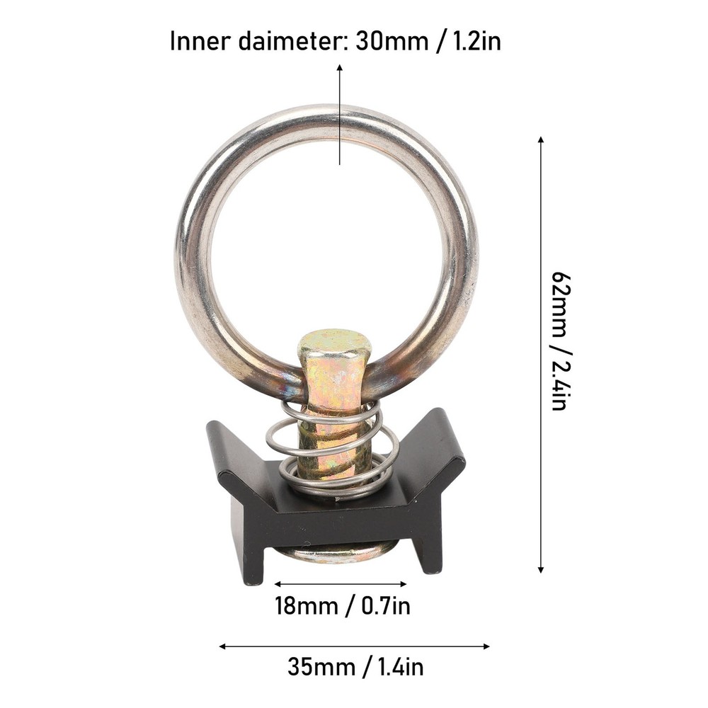 5Pcs L Rail Tie Down Single Stud Fitting Versatile Secure Attachment Tie Do LBRC