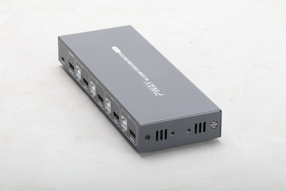 PWAY 4K HDMI USB KVM Switch 4x1 - No Accessories