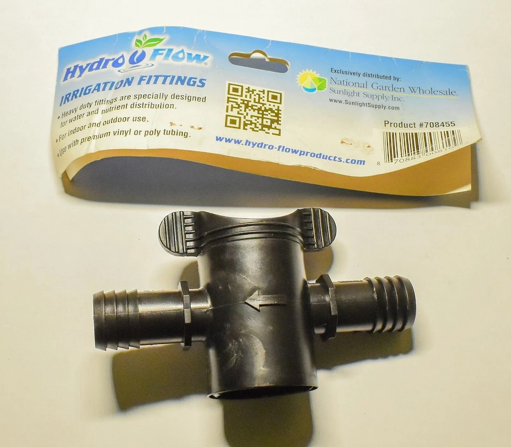 HydroFlow Barbed Inline Valve - 3/4" (each)