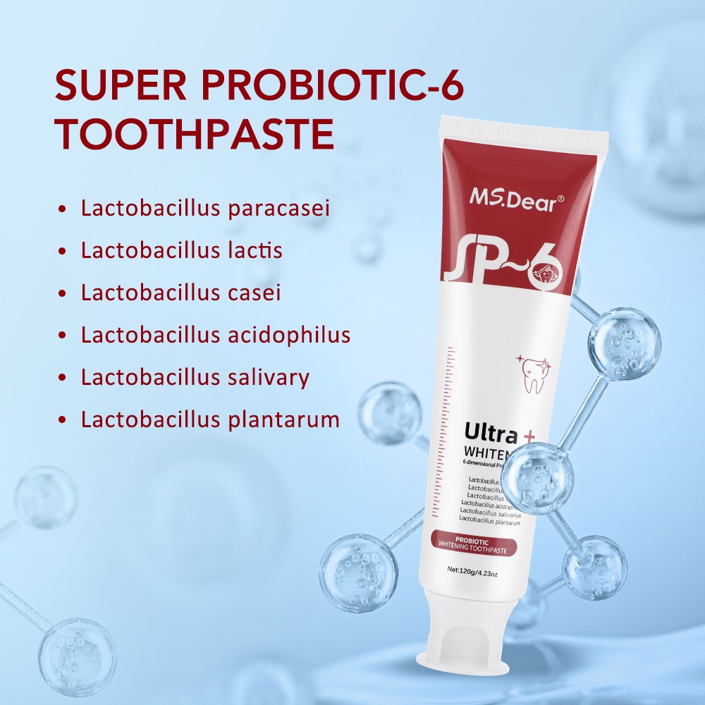 3Pcs Probiotic SP-6 Toothpaste, Super Bright White Toothpaste, Oral Clean Hot