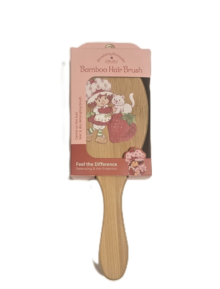 Celavi Strawberry Shortcake Bamboo Hair Brush