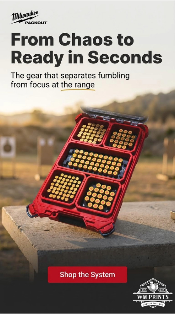 Milwaukee Packout compatible Ammo Inserts double stack.