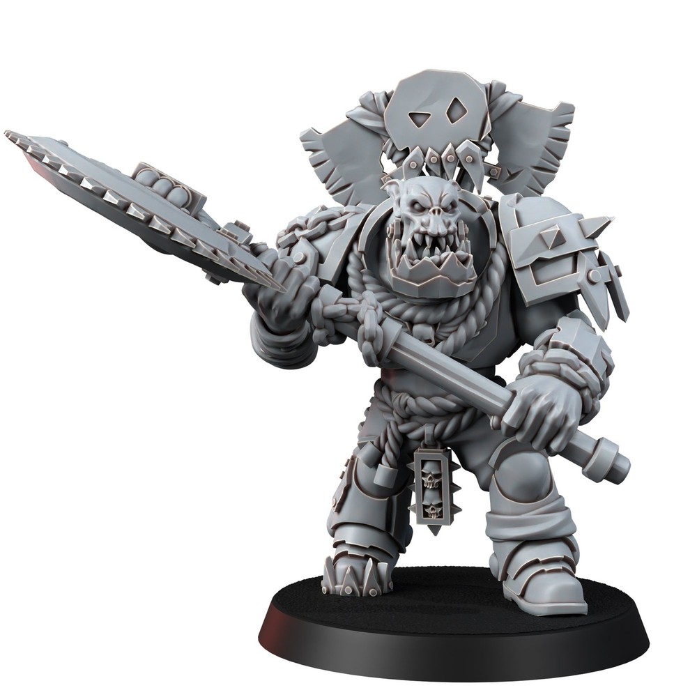 ORC MEGABOSS IN LOOTED ARMOUR