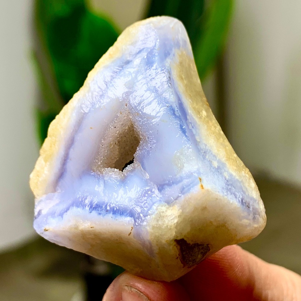 48GNatural Blue striped agate Crystal Chunks piece form Mineral Specimens