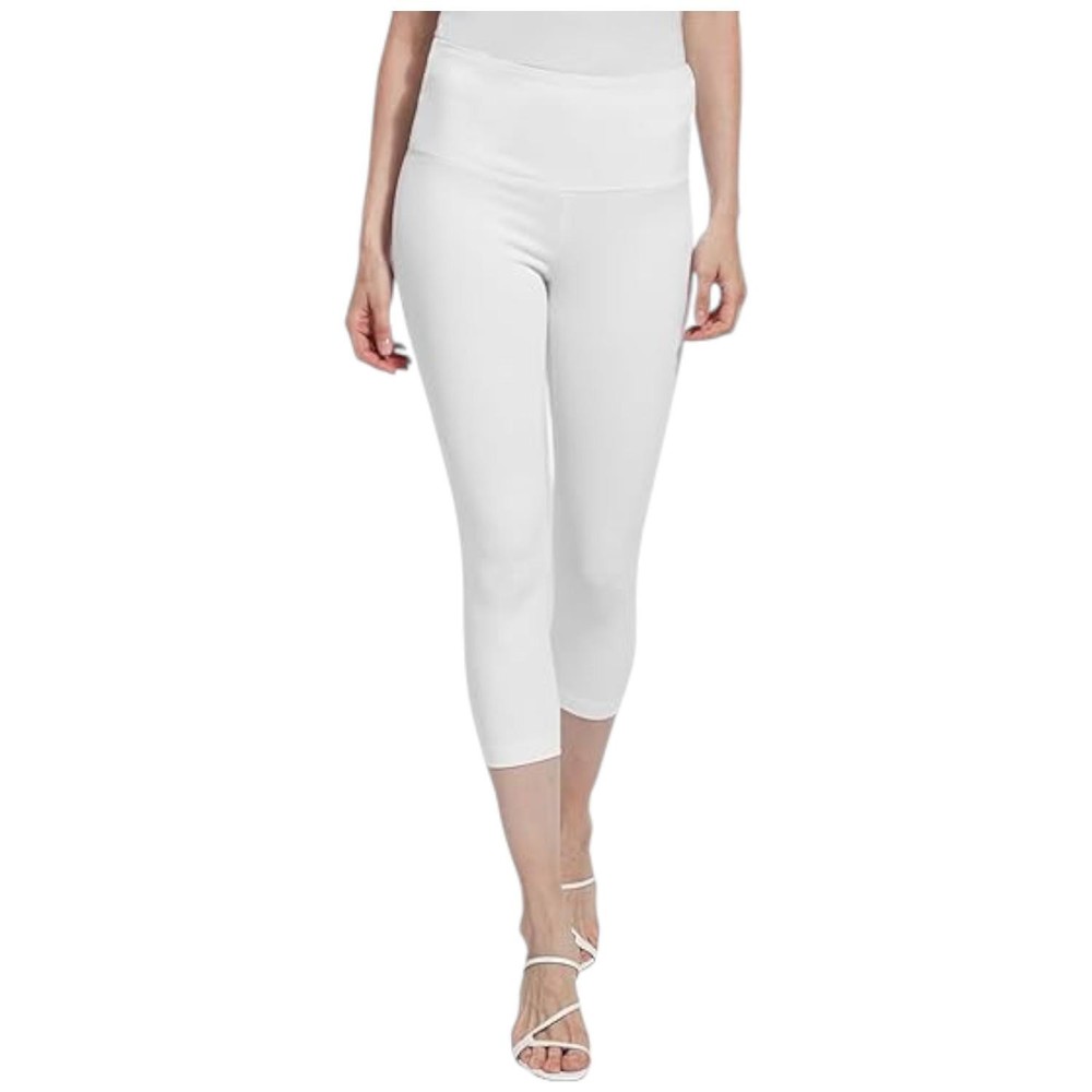 Lyssé Women's Denim Capri Legging Pants White