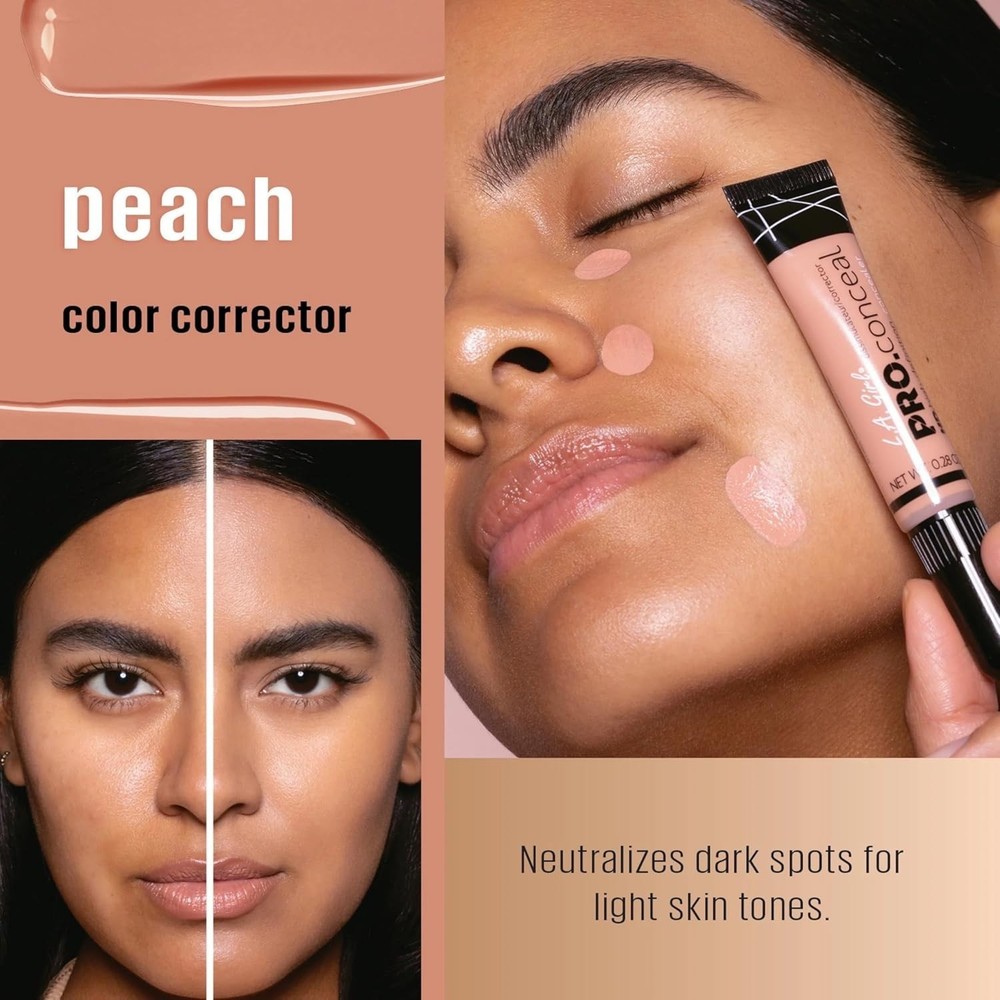 Lightweight HD Pro.Conceal Peach Corrector - Long-Wearing Full Coverage Formula