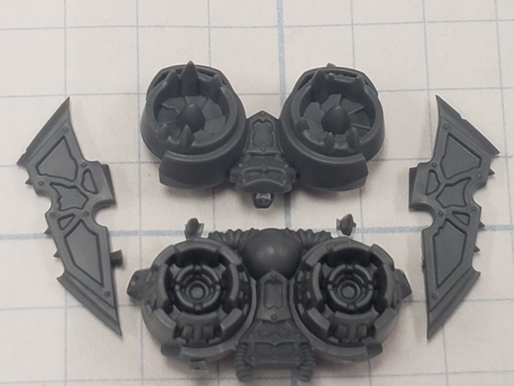 40k Chaos Space Marines Bits Murderwing Raptor Kill Team Jump Pack #105