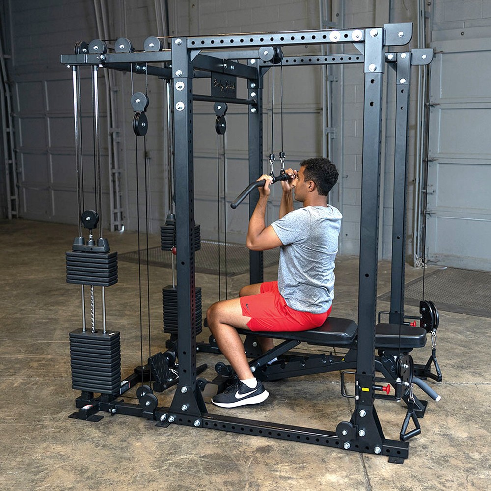 Body-Solid Functional Trainer Attachment with Weight Stacks