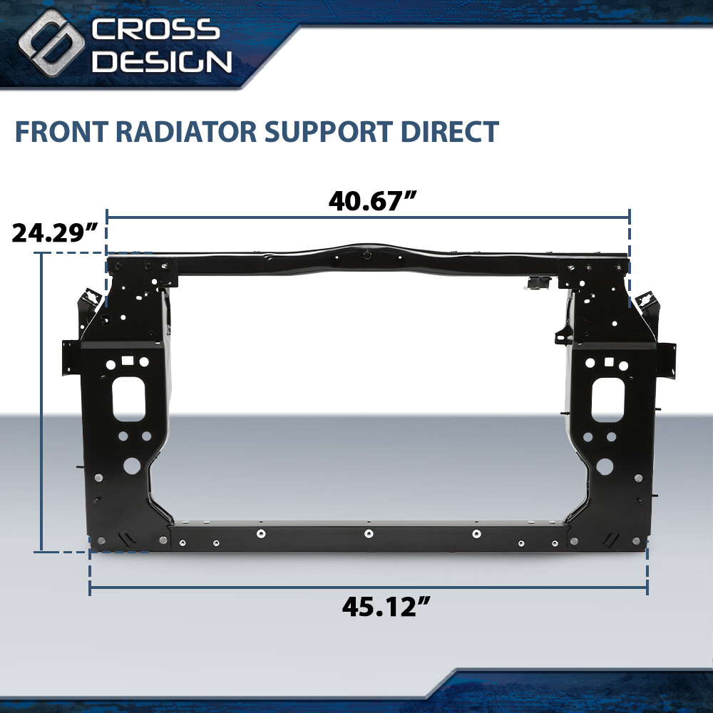 Fit For 2019-2022 Jeep Cherokee New Front Radiator Support Direct Replacement
