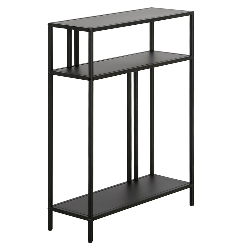 Henn&Hart 22" Blackened Bronze Metal Console Table