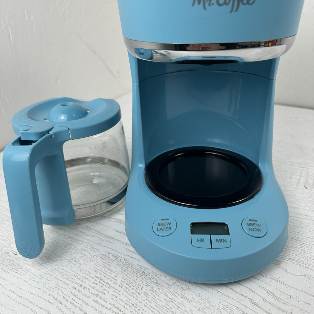 Mr Coffee 5 Cup Programmable Coffee Maker Rare Arctic Blue 201852 BVMC-PC05AB2