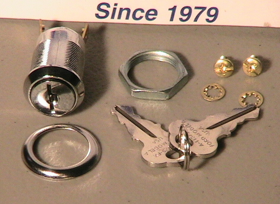 1928-1931 Model A Ford Ignition Switch and Keys.