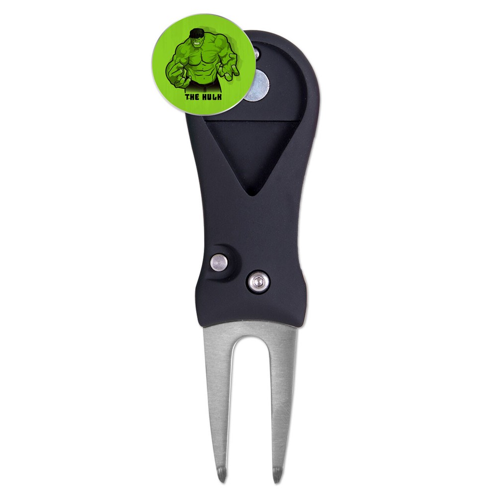 Incredible Hulk Marvel Golf Ball Marker + Switchblade Divot Tool