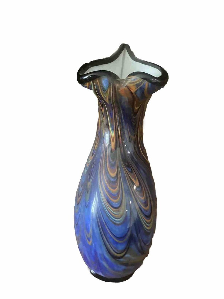 Italian Mirano Style Glass Vase