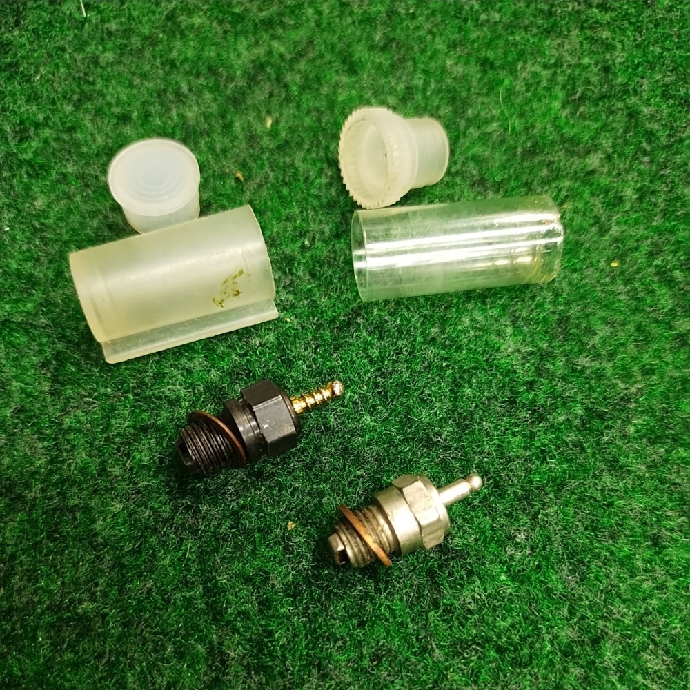 Two unknown brand glow plugs unused