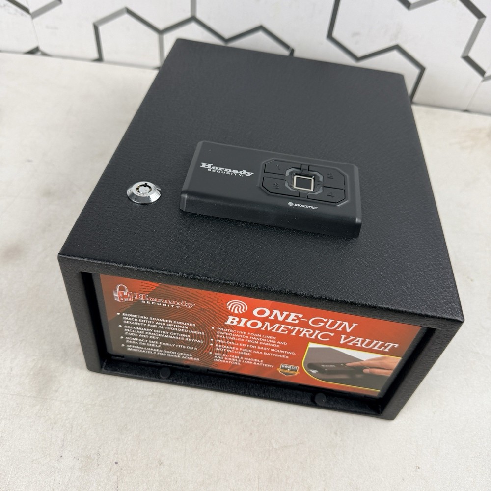 Hornady Security One Gun Biometric Safe *NO KEY*