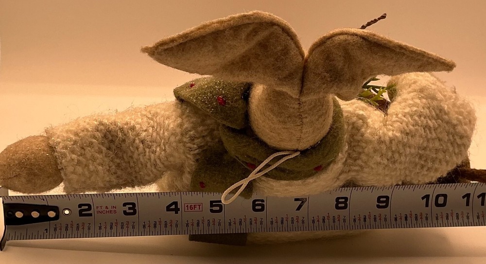 17” Bunny Rabbit Holding Reindeer Soft Craft Doll