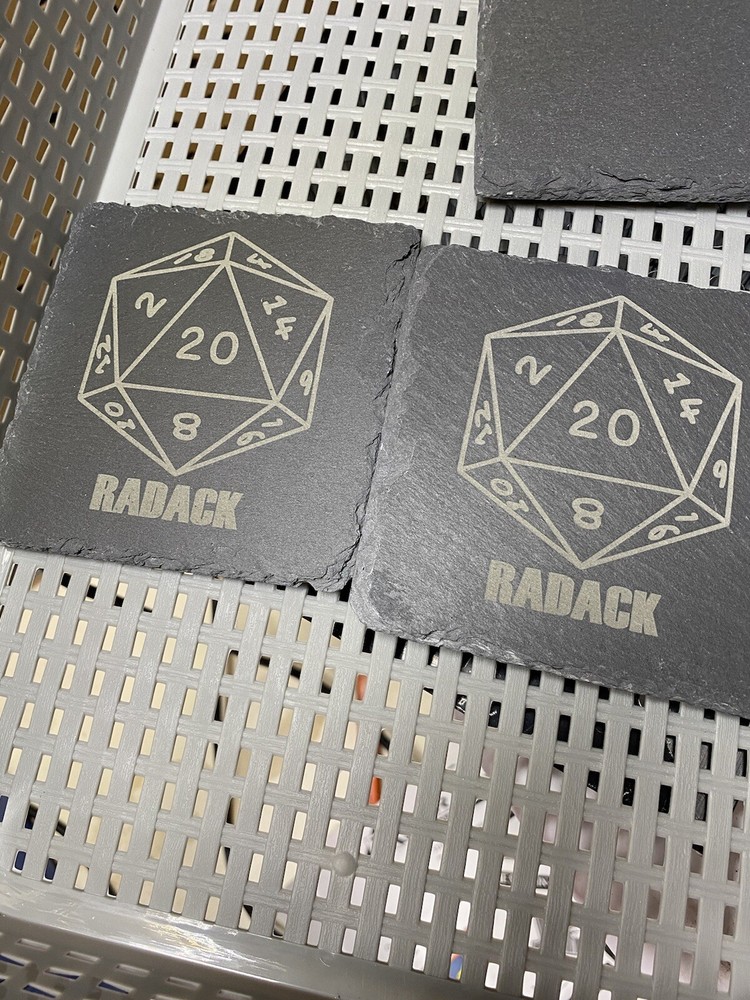 Personalized Slate Coasters (laser Engraved)
