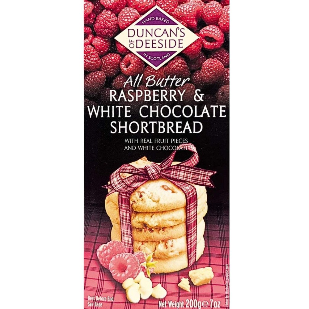 Duncan's Raspberry and White Chocolate Shortbread