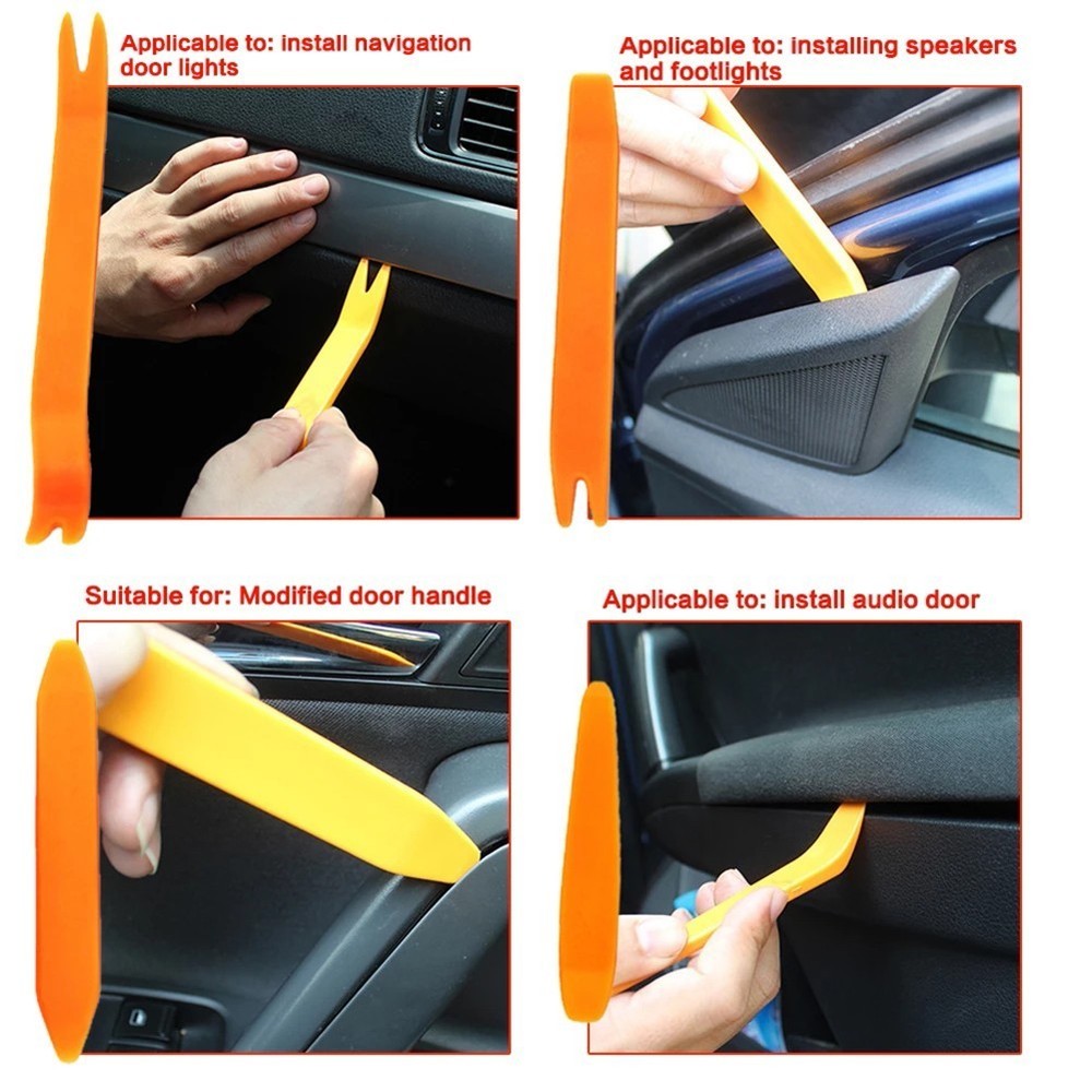 5 PCS Auto Interior Trim Removal Tools Door Panel Fastener Dashboard Kit