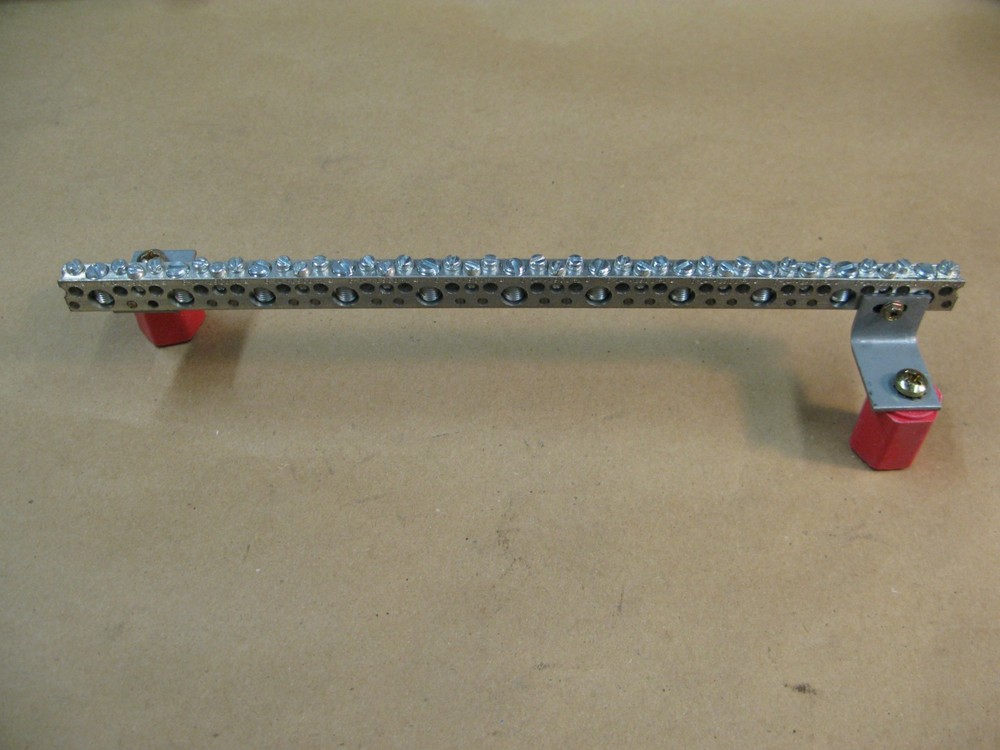 EQUIPMENT GROUND TERMINAL 13" w/ insulators. ILSCO.