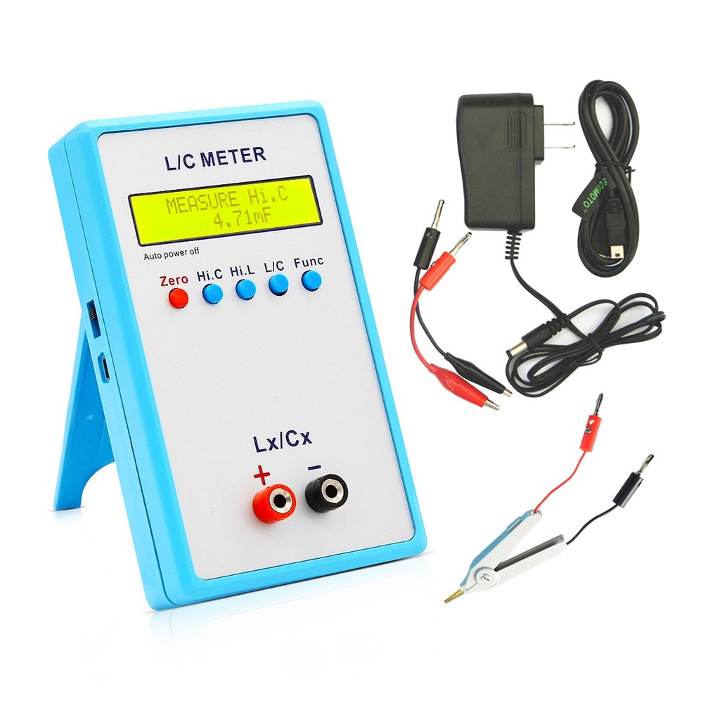 LC200A L/C Meter Inductance Capacitance Digital Bridge LCR Table Blue Meter