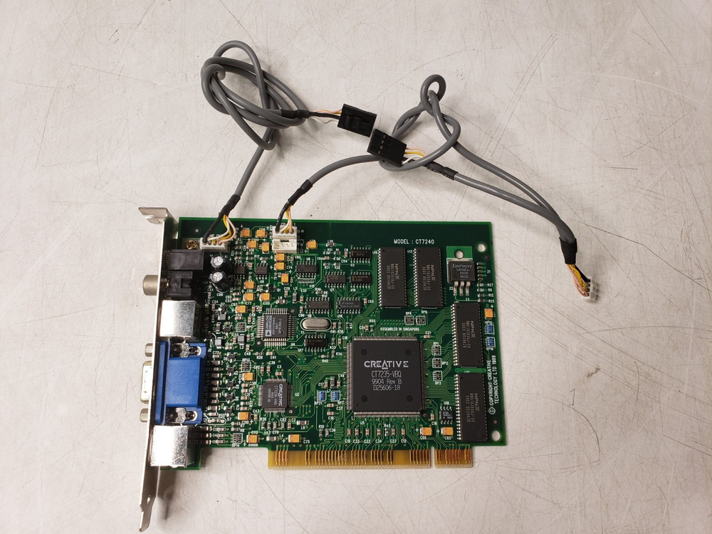 Creative Labs CT7240 Video Decoder Pci Card & Creative Audio PCI Card