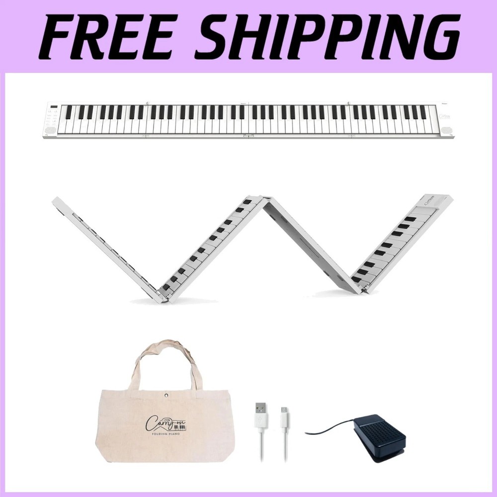 Folding Digital Piano w/ Rechargeable Battery
