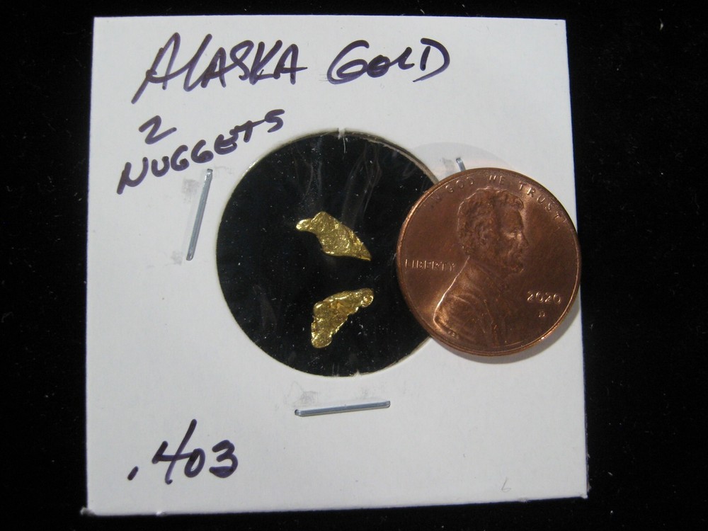 ALASKA GOLD 2 NUGGETS .403 GRAM