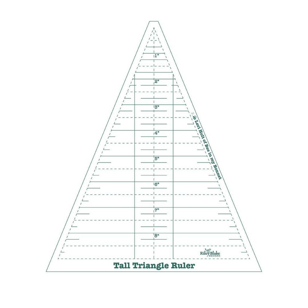 Riley Blake Lori Holt Tall Triangle Ruler Template 45 Degree