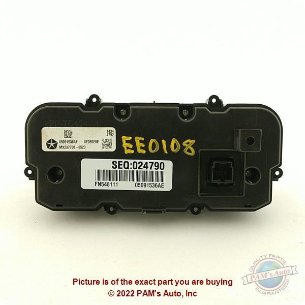 Used A/C Selector Switch fits: 2015 Chrysler 200 automatic temperature control d