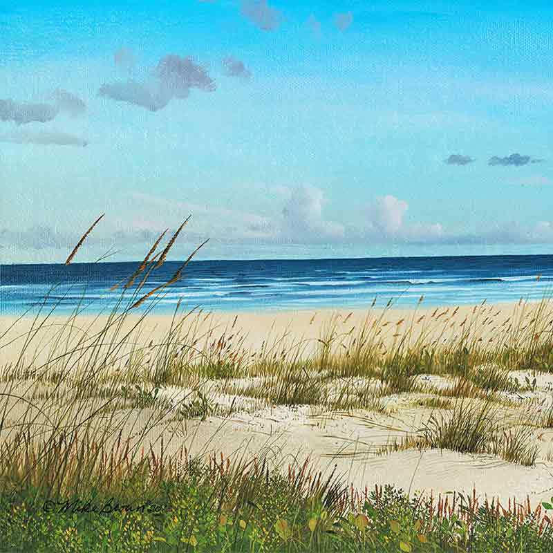 Seascape Tile Backsplash Mike Brown Beach Art Ceramic Mural MBA036