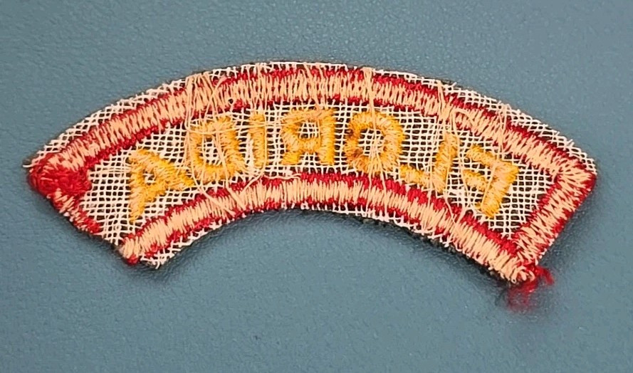 Florida Patch Tab-Yellow/Red-Twill-CC Backing*